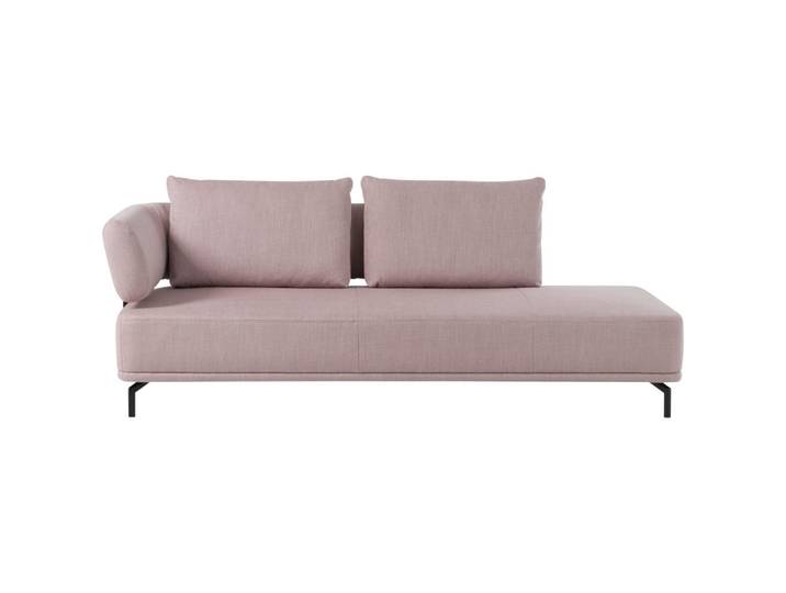 Dieter Knoll Récamiere, Hellrosa, Metall, 225x80x98 cm, Fußauswahl, Lederauswahl, Stoffauswahl, Hocker erhältlich, Rücken echt, Wohnzimmer, Sofas & Couches, Sofas, Recamieren