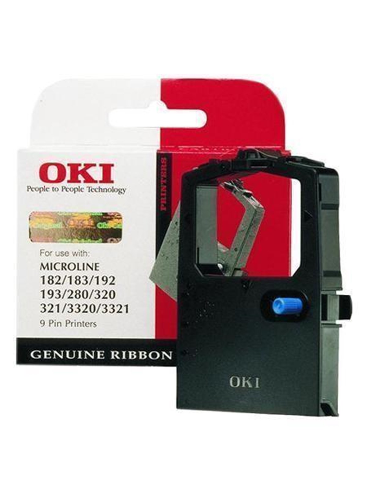 OKI Ribbon/black 9pin 1000sh f 100-300 - Print ribbon Schwarz