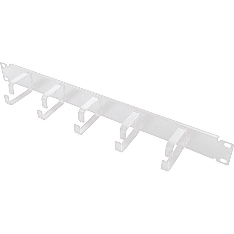 Logilink 19 Kabelführungspanel 1HE mit 5 Metallringen [OR101G] grau