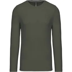 Kariban Herren T-Shirt langarm K359 dark khaki 3XL