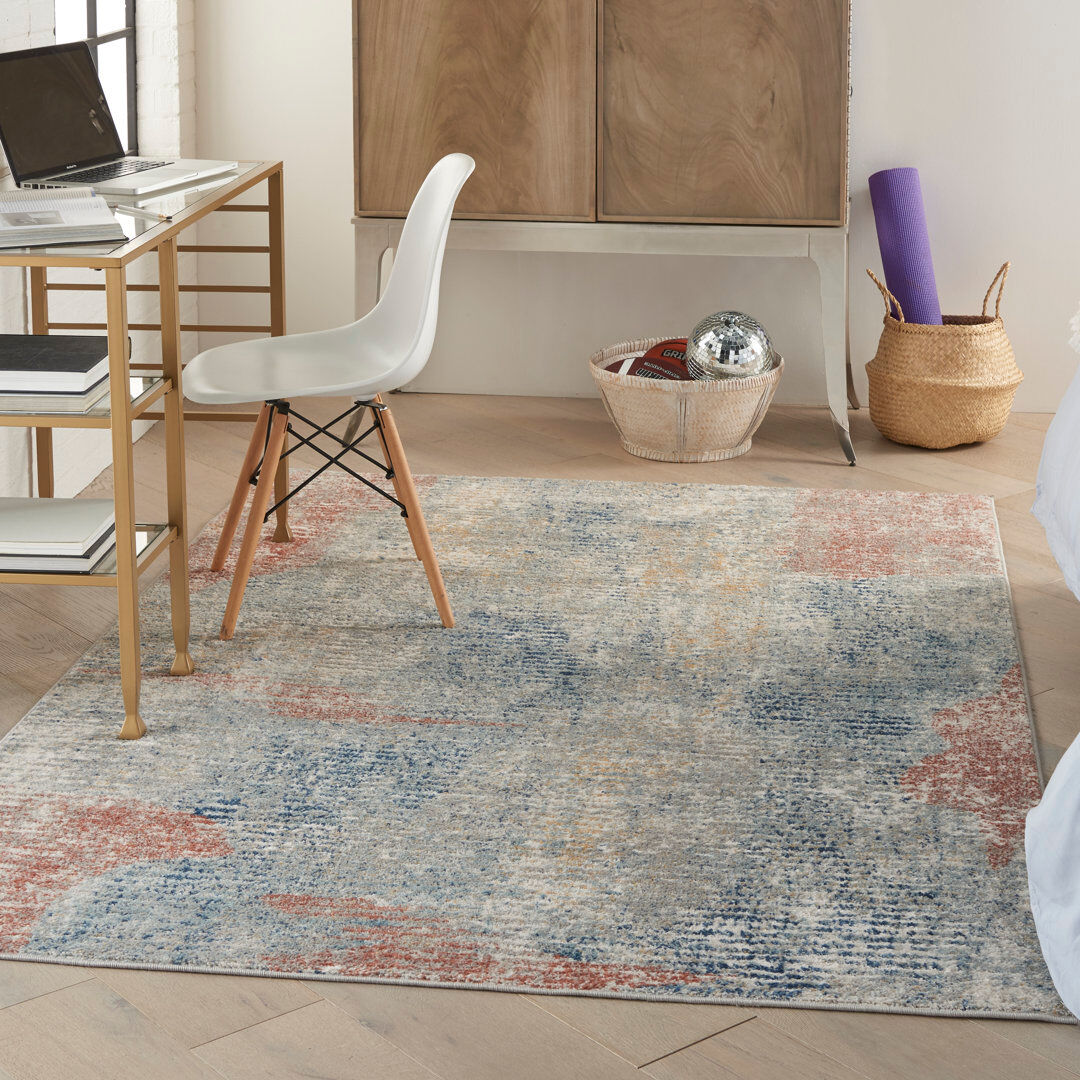 Rio Mindarie Area Rug Brown/Blue Rectangle 160 x 221cm