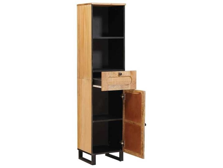 Marron Mobilier de bains - Armoire de salle de bain avec étagère Marron 38x33x160 cm m5945