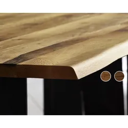Bodahl Concept4You Massivholz Tischplatte Baumkante  – erhältlich in 28 Größen