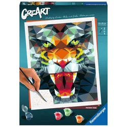 Ravensburger Beschäftigung - CreArt - Malen nach Zahlen 23514 – Polygon Tiger