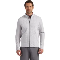 Puma Jacke Cloudspun Fleece Hybrid, grau