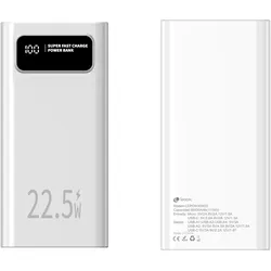 Leotec LEPOW30W22W (30000 mAh, 22.50 W, 111 Wh), Powerbank, Weiss