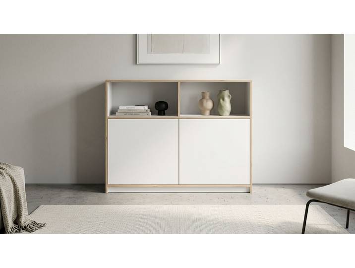 120 cm breites Regal aus Multiplex Multiplex Multiplex Weiß