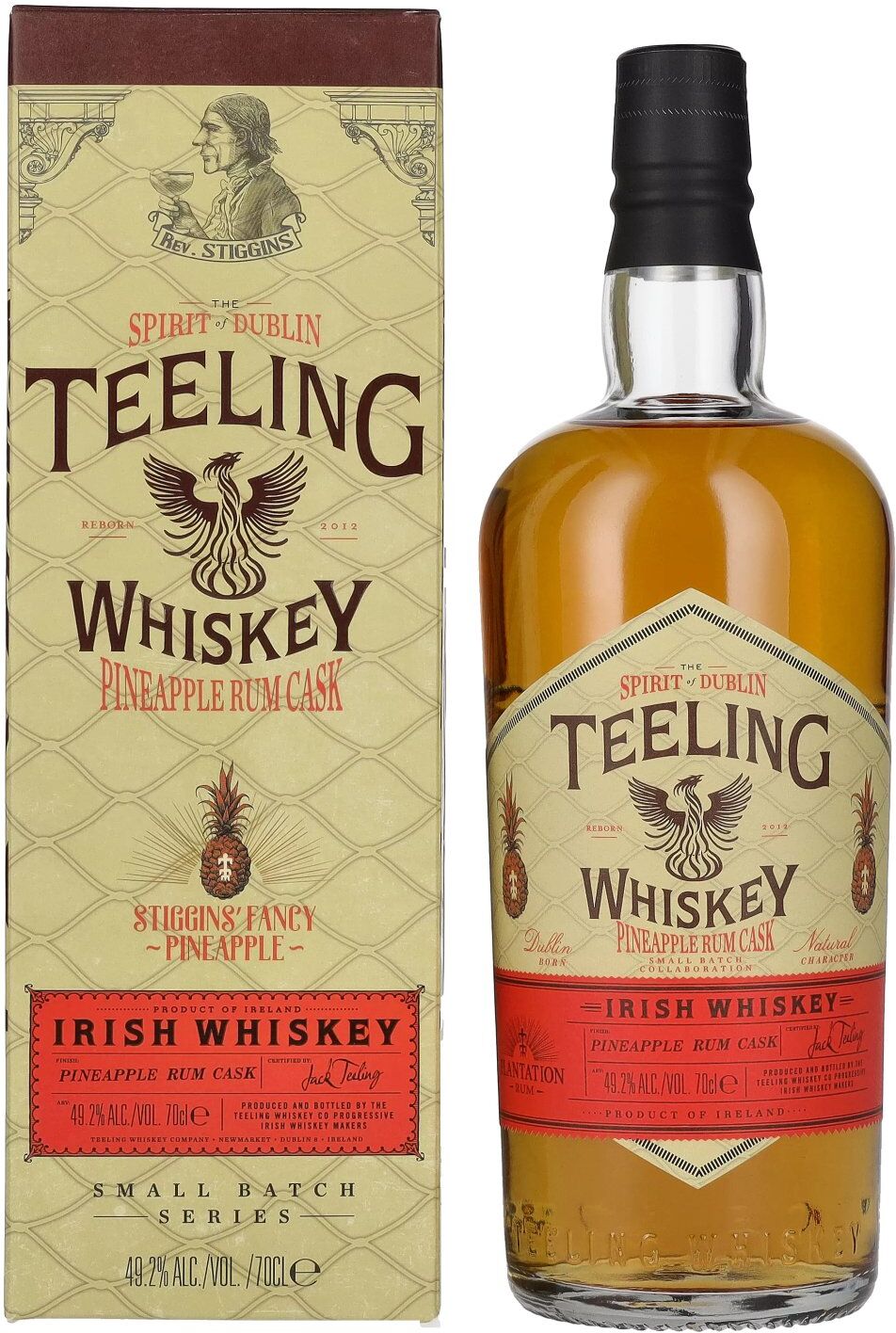 Teeling Whiskey PINEAPPLE Rum Cask Irish Whiskey 49,2% Vol. 0,7l in Geschenkbox