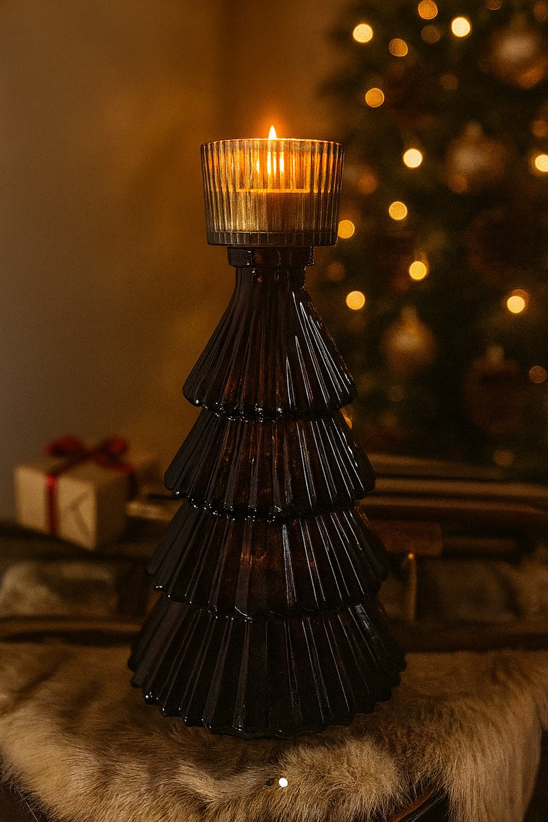 Sfeervolle Kerstboom Waxinelichthouder voor Tealights