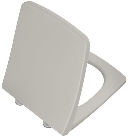 VitrA Metropole Slim Wrap WC-Sitz 132-420R009 mit Absenkautomatik und Schnellverschluss, abnehmbar, taupe matt