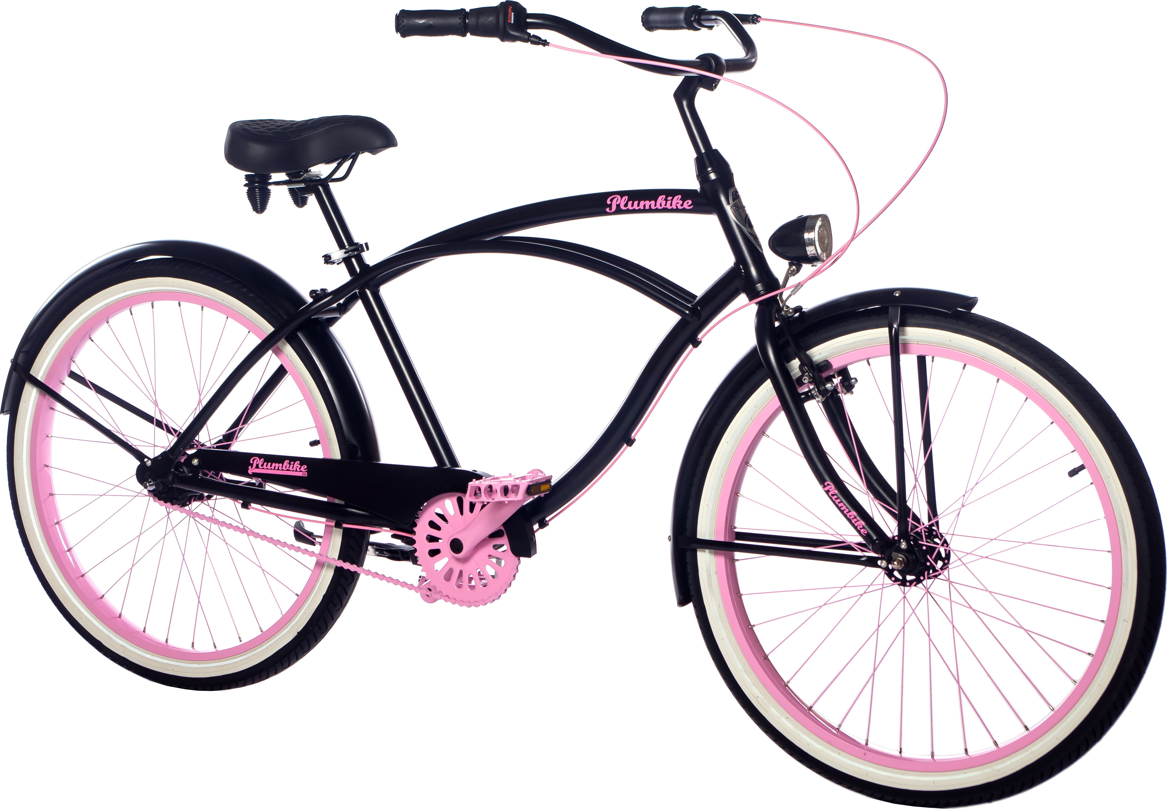 Plumbike Rider Rad 26" Black 7-Gang, V-Brake - Mattschwarz