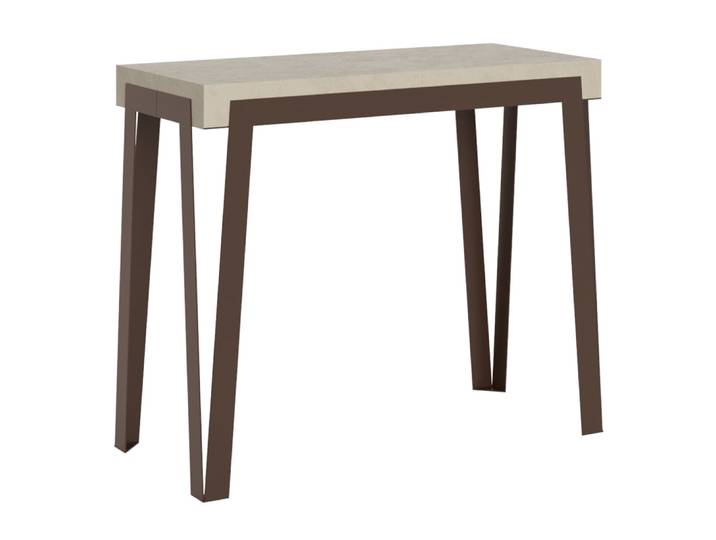 Console extensible 90x40/300 cm effet bois cachemire