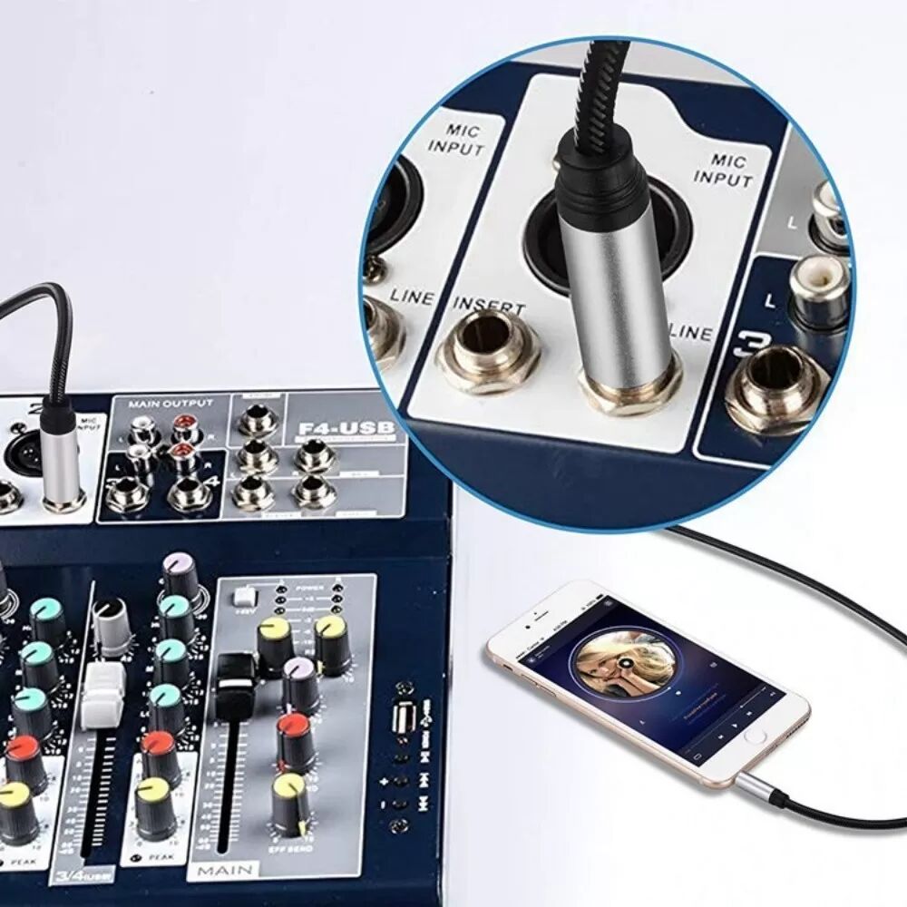 INF 6,5 mm auf 3,5 mm Klinke-Klinke Audiokabel – Nahtlose Verbindung Ihrer Geräte 5 m