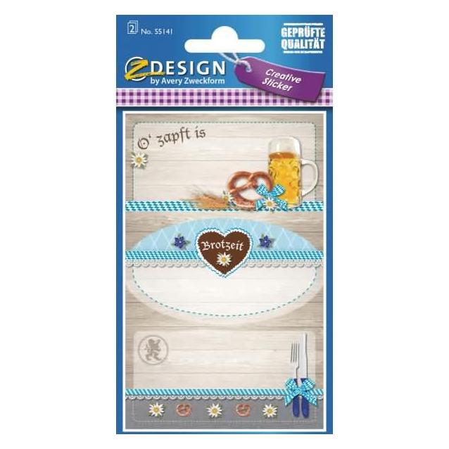 Z-Design Papiersticker (6 Sticker) (55141)