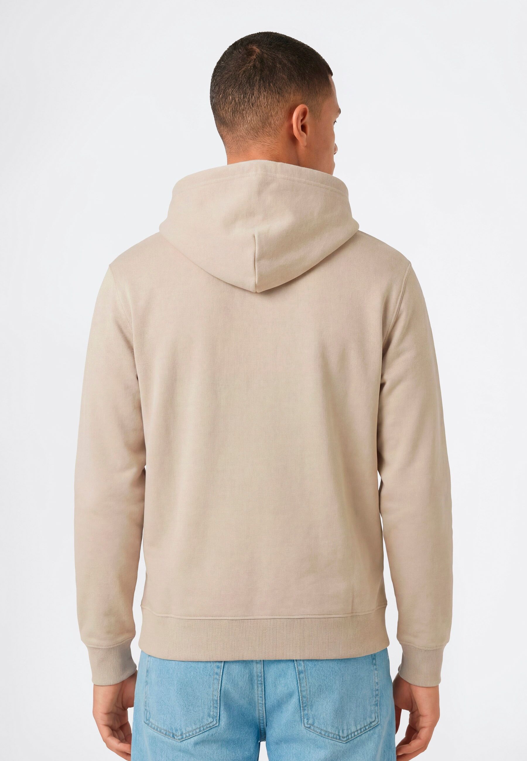 Kapuzensweatshirt CHAMPION "ICONS CONTRAST Terry Hoodie", Herren, Gr. XL, beige (dun), Obermaterial: 70% Baumwolle, 30% Polyester, normal, Rundhals, Sweatshirts Kapuzensweatshirt, mit Kordel, Langarmdesign, aus Baumwolle und Polyester dun XL
