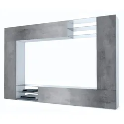 WOHNWAND Mirage Front in Beton dunkel Optik