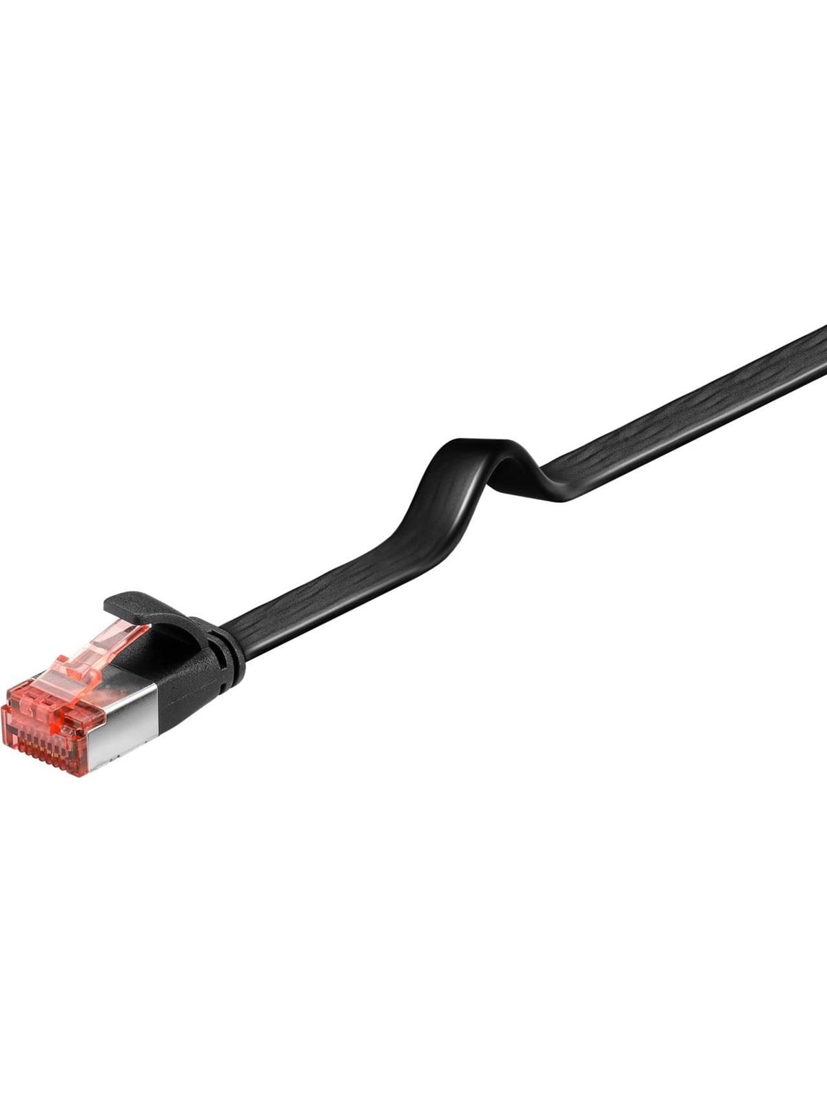 Pro LAN CAT 6 flat - Schwarz - 1m