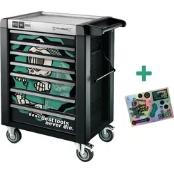 STAHLWILLE Werkstattwagen Sonderedition Best tools never die 95/7 PRO NDE 7 Schu...
