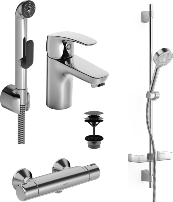 Hansapinto Brauseset-Thermostat 45520080 chrom