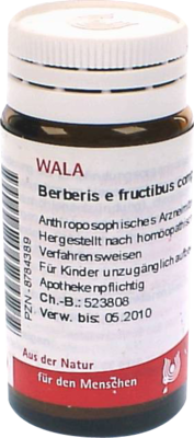 WALA Heilmittel GmbH BERBERIS E fructibus comp.Globuli 20 g 08784389