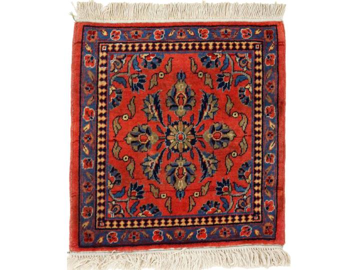 Keshan Manchester Antik Mohtasham Teppich 36x40 Handgeknüpft Orientteppich Perserteppich Quadratisch