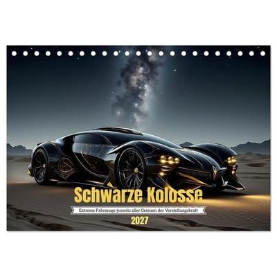 Schwarze Kolosse (Tischkalender 2027 DIN A5 quer), CALVENDO Monatskalender