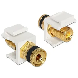 DELOCK Keystone Modul Polklemme > Gewindebuchse schwarz