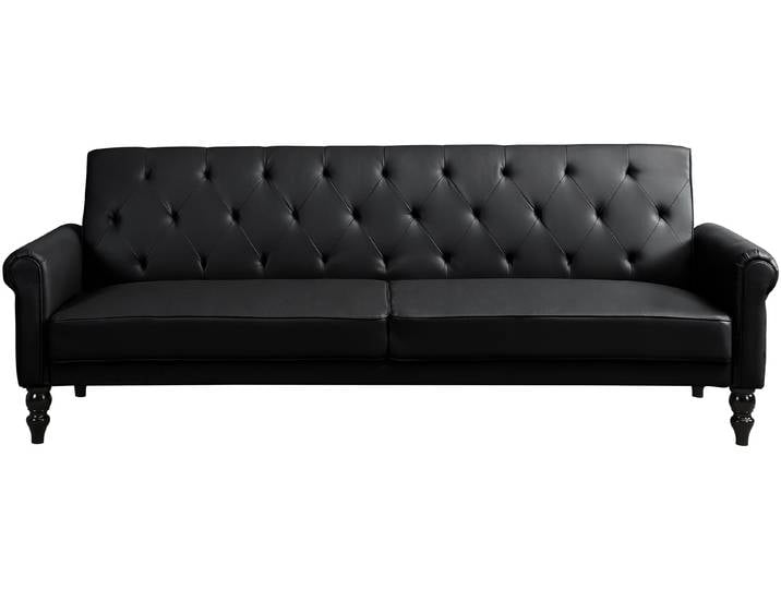 Schlafsofa DOREL HOME Tyne , schwarz, B:222cm H:82cm T:83cm, 100% polyurethan, Sofas, Schlafsofa
