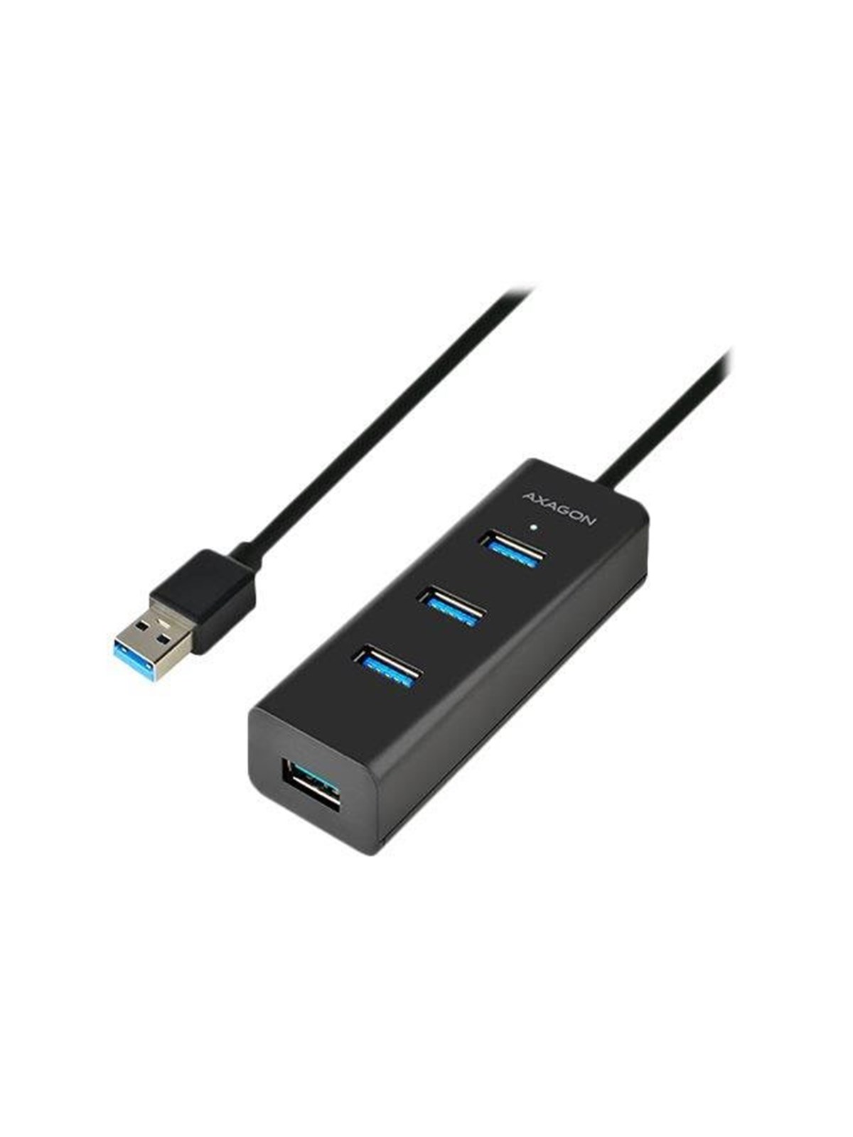 AXAGON N HUE-S2BL - Hub - 4 Ports USB-Hubs - USB 3.2 - 4 - Schwarz