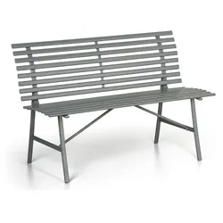 Metallgartenbank SPRING, grau