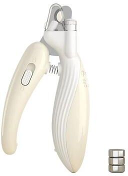 Inspired Finds PawRadiant LED Pet Nail Clippers Safe Grooming For Dogs, Cats & Small Animals kaki Led