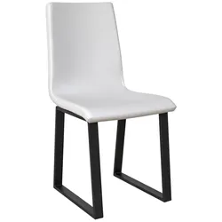 Itamoby Baffy Stuhl Anthrazit Beinkissen Weiß 01 (Typ Tecno)