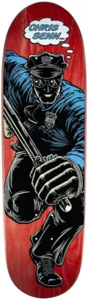 Skateboard Deck Powell Peralta Chris Sean Cop Reissue (9.13" - Rot)
