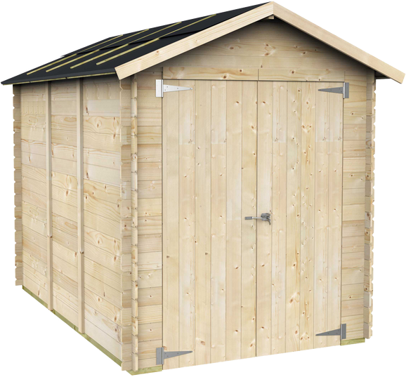 Alce Fiamma 178x273 - Casetta da giardino in legno - 178x273x226 cm