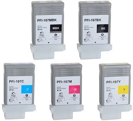 Cartuccia Rigenerata per Canon PFI 107 ML 130 per Canon ImagePrograf IPF670Series, IPF680Series, IPF685, IPF770Series, IPF780