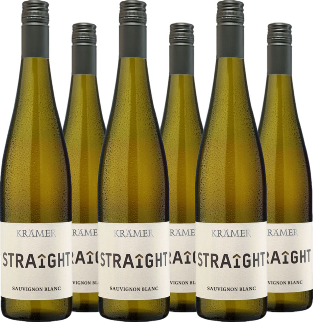 6er Vorteilspaket Krämer Straîght Sauvignon Blanc QbA trocken 2025 Tobias Krämer