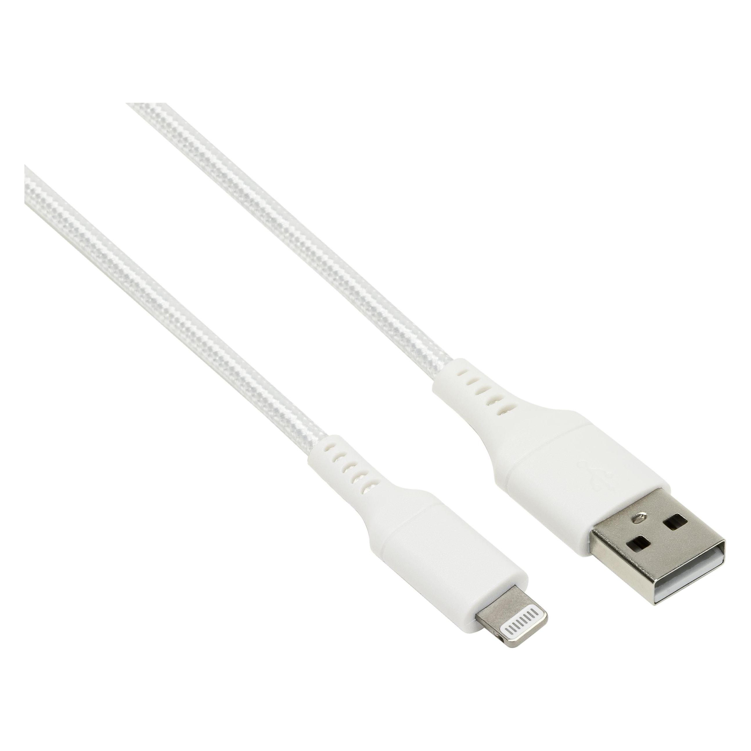 Speedlink USB-A to Lightning Cable, white (1 m, USB 2.0) (SL-170219-WE)