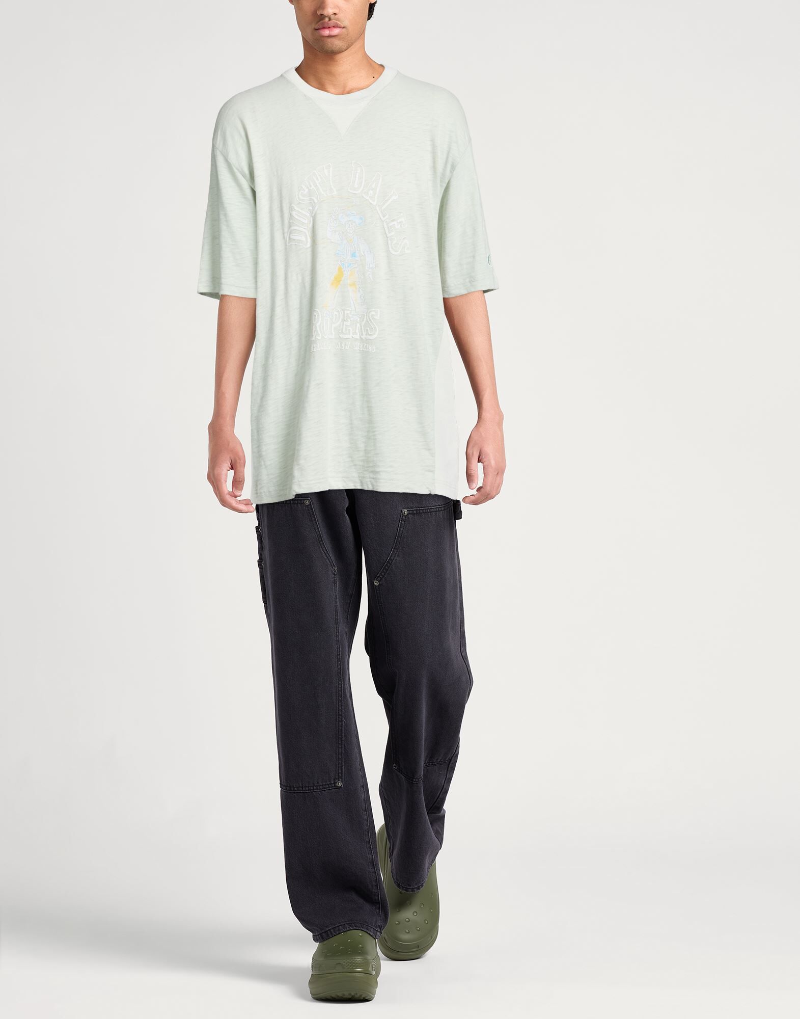Champion Camiseta Hombre Verde claro L Hombre