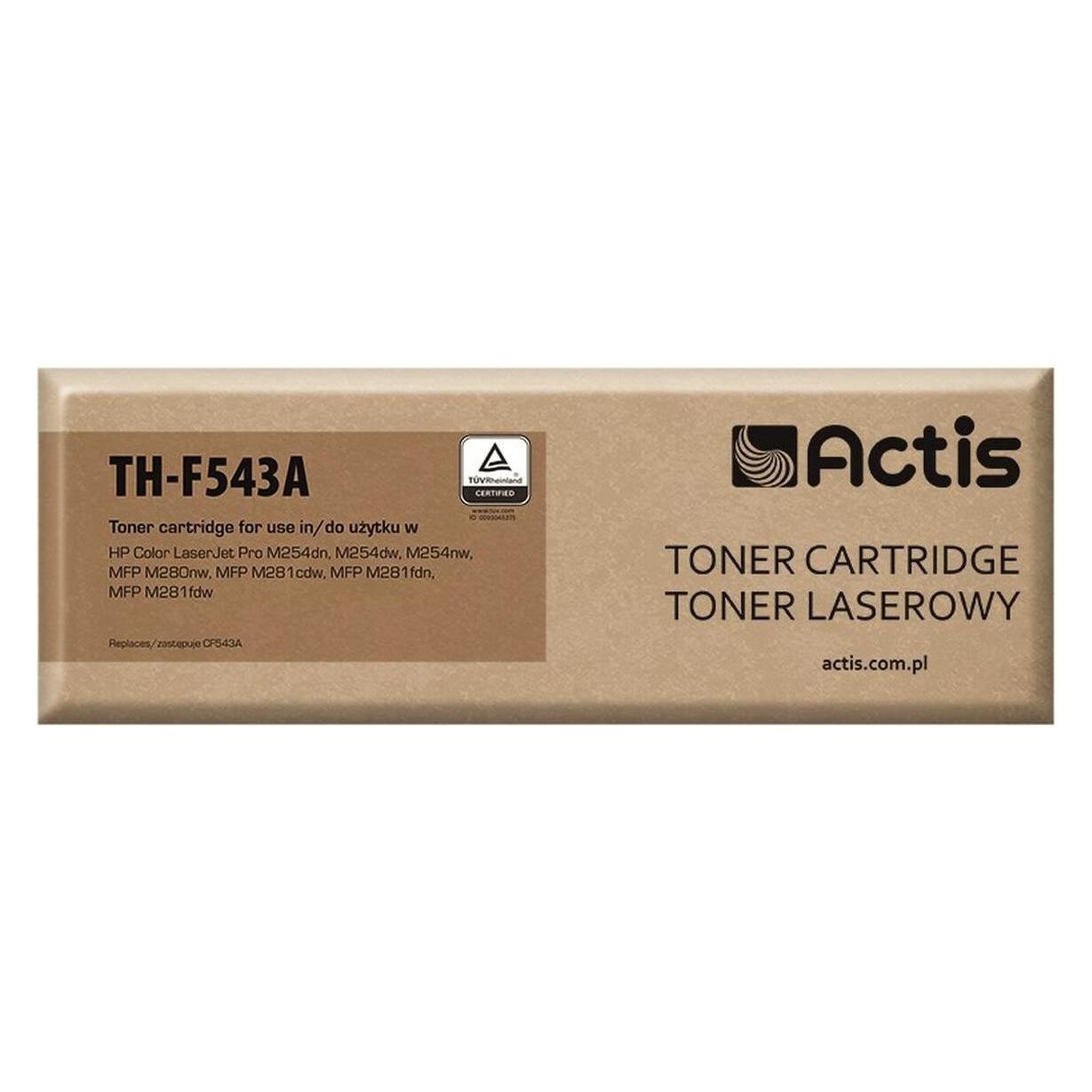 Factis TH-F543A Tonerkartusche für HP Drucker HP 203A CB543A Ersatz Standard 1300 Seiten Magenta (M) (TH-543A)