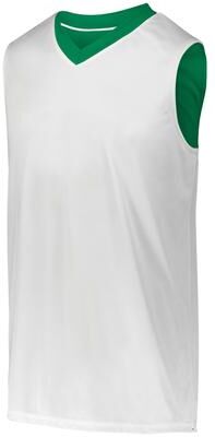 Augusta Sportswear 152 Athletic Reversible Two-Color Jersey T-Shirt in Kelly/White size 2XL   Polyester