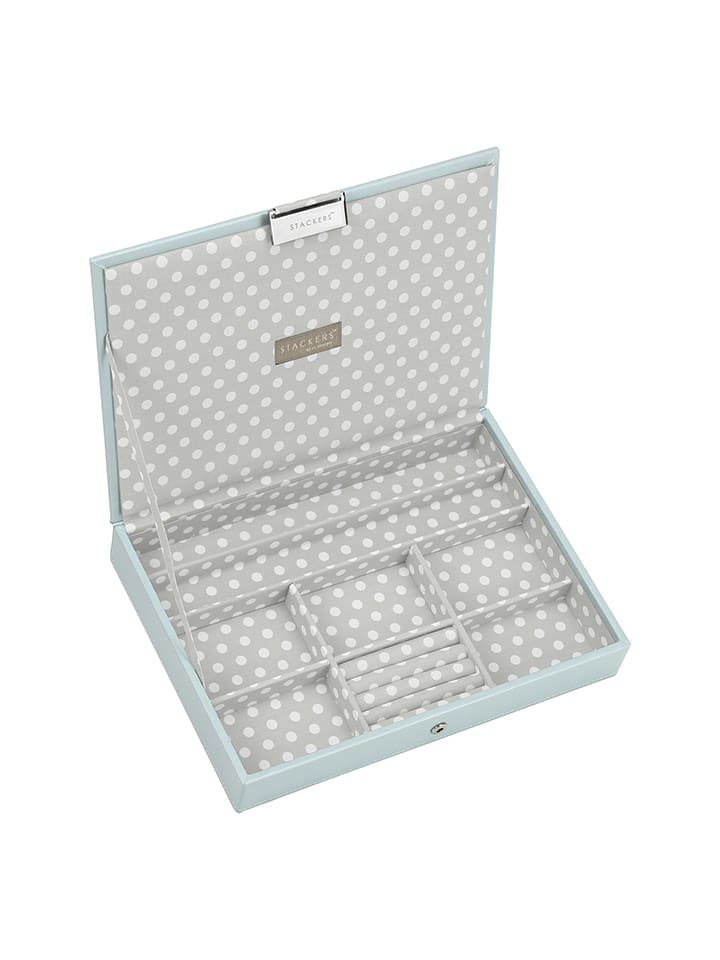 Stackers Schmuckkasten in Hellblau - (B)25 x (H)18 x (T)4,2 cm - onesize