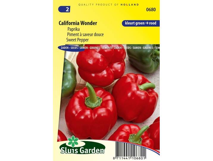 Paprika zaden California Wonder