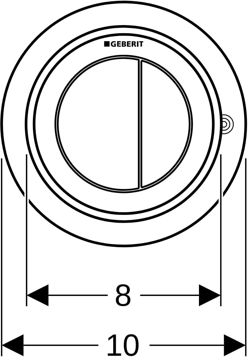 Geberit Typ 10 Fernbetätigung, pneumatisch 116057161