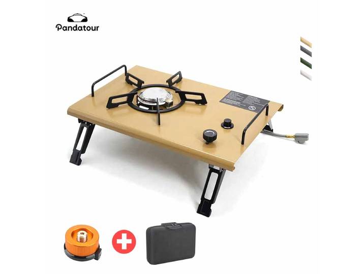 Réchaud de camping extérieur Pandatour 2026 IGT pliable à allumage instantané haute puissance, idéal pour les terrasses