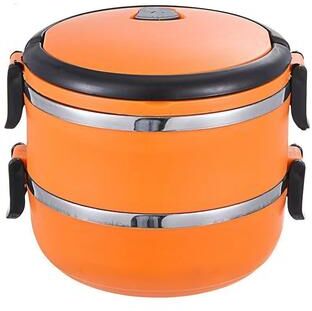 Inspired Finds Stainless Steel Vacuum Insulated Food Flask Travel Lunch Thermos orange 43.95 Fl Oz