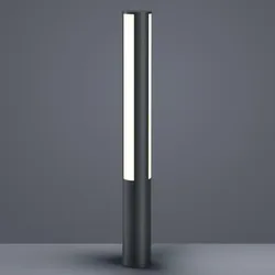 110cm Helestra PIER LED Wegeleuchte in Graphit Lichtaustritt 3-seitig ( je 120° versetzt ) IP55