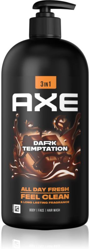 Axe Dark Temptation shower gel for face, body and hair 900 ml