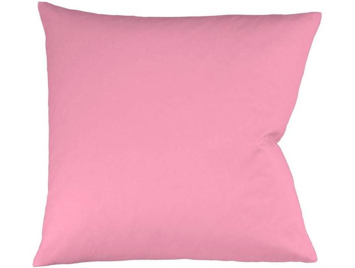 Kissenbezug FLEURESSE Colours Mako Satin, 100% Baumwolle, mit Reissverschluss , pink, B:40cm L:40cm, Mako-Satin, Mako-Satin, Kissenbezüge, Kissenbezug, Mako Satin, glänzend, glatt, Premium Qualität