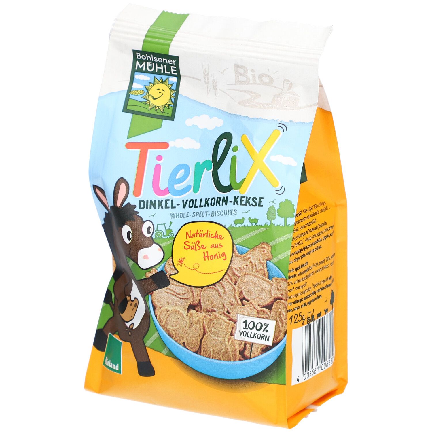 Bohlsener Mühle Dinkel Vollko Kekse Tierlix 125 g Bio Futter