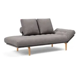INNOVATION LIVING Schlafsofa Rollo Bow Stoff Light Grey
